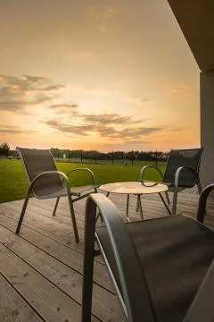 Relax on the patio Stock Photos