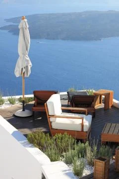 Relax in Santorini Stock Photos