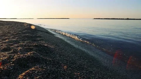 Relax by the Sea at Dawn Stock Footage 161817724