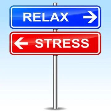Relax sign Stock Illustration