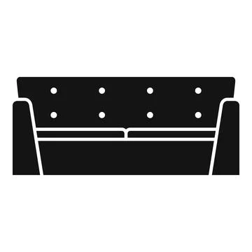 Relax sofa icon simple vector. Interior furniture Stock Illustration