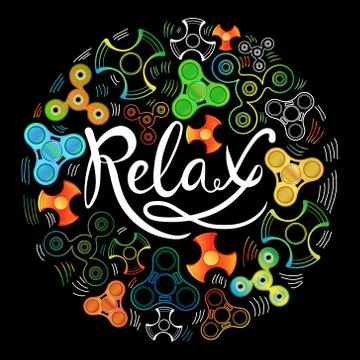 Relax spinner Stock Illustration