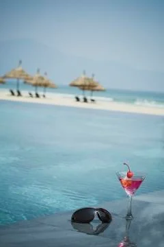 Relax on	Swimming Pool Foto stock