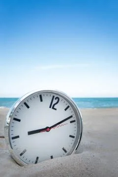 Relax time on the beach Stock Photos