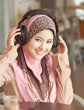 Relax while hearing music Stock Photos