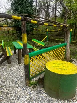 Relaxation Corner in Nature 스톡 사진