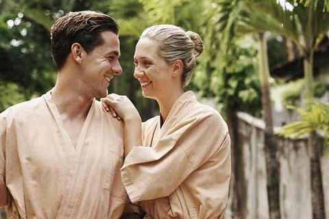 Relaxation is even better when its shared Foto stock