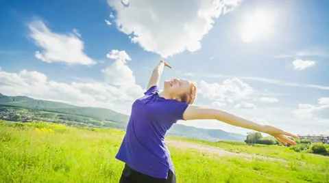 Relaxation exercise Stock Footage 25888915