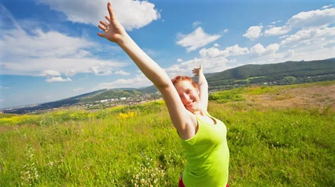 Relaxation exercise Stock Footage 29330671