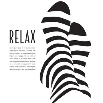 Relaxation graphic Stock Illustration