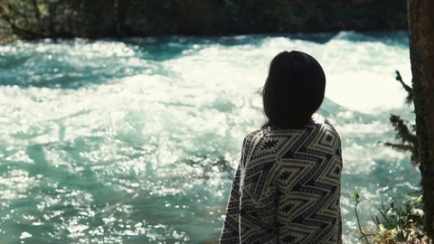 Relaxation in the nature. Stock Footage 90342979