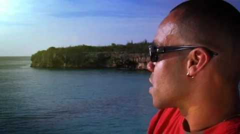 Relaxation by the Ocean Stock-Footage 87806