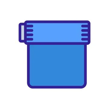 Relaxation yoga mat icon vector outline illustration Illustrazione stock