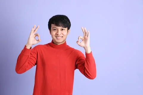 Relaxed Asian Man Stock Photos