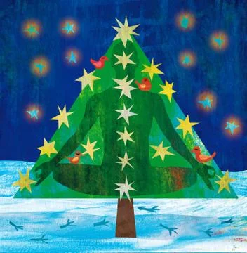 Relaxed Christmas 스톡 일러스트