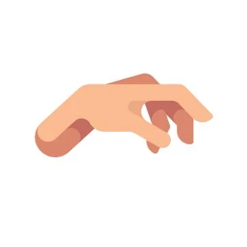 Relaxed hand flat icon Stock Illustration