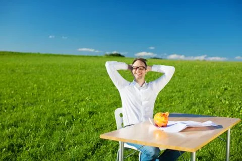 Relaxed man Stock Photos