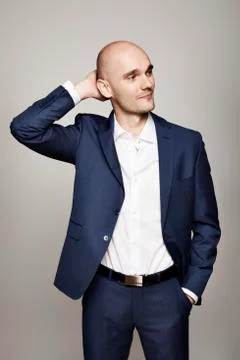 Relaxed Man in Suit Stock Photos