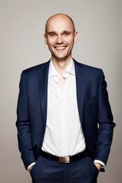 Relaxed Man in Suit Stock Photos