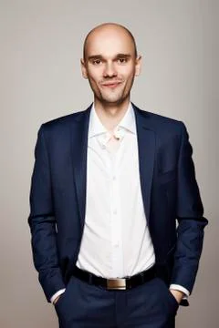 Relaxed Man in Suit Stock Photos