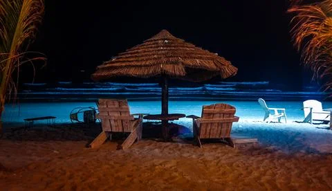 Relaxin on the beach Stock Photos
