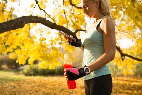 Relaxing after exercise Stock Photos