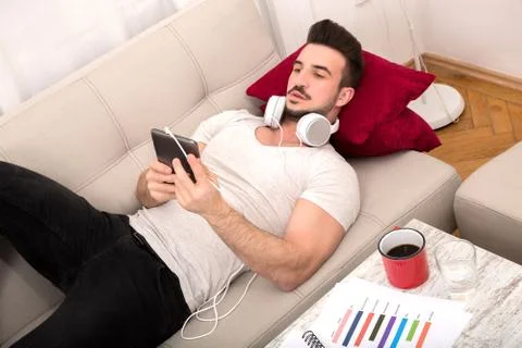 Relaxing after work Stock Photos