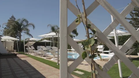 Relaxing and calm pool Stock Footage 88170816
