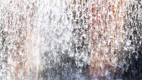 Relaxing background: water falling Stock Footage 159063781