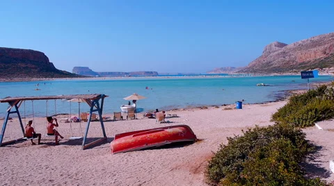 Relaxing Beach Stock Footage 49586375