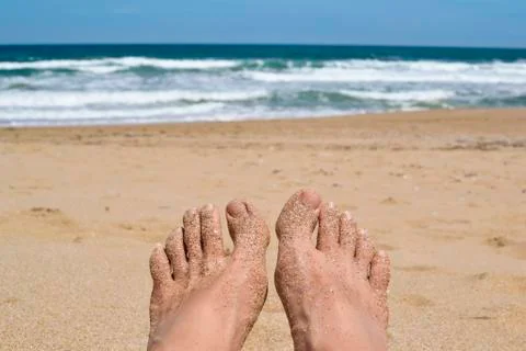 Relaxing beach Stock Photos