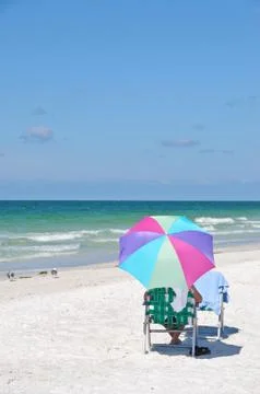 Relaxing at the Beach Stock Photos