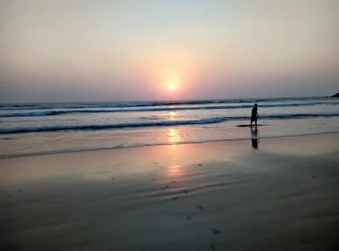 Relaxing on a beach Stock Photos
