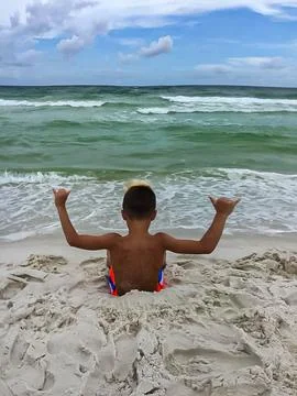 Relaxing at the Beach Foto stock