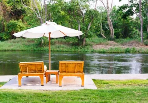 Relaxing Bed Foto stock