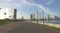 Relaxing in Cinta Costera park in Panama 4k or 4k+ Resolution