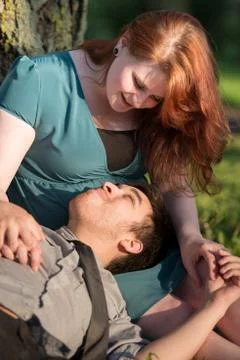 Relaxing couple Stock Photos