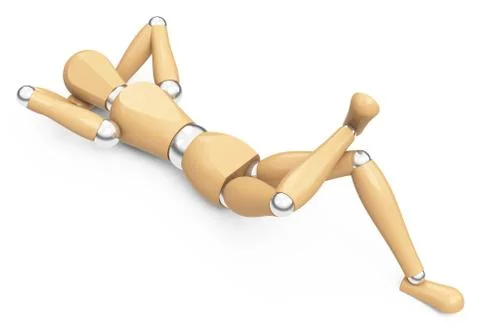 The relaxing figure Stock Illustration