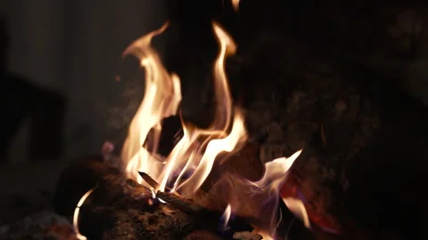 Relaxing Fireplace Background Video stock 331710399