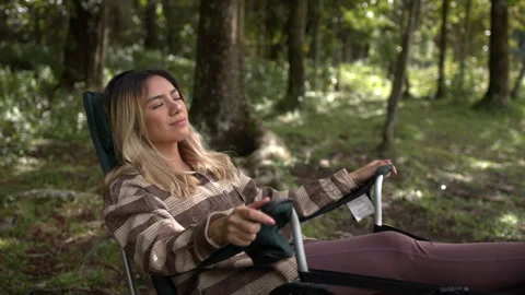 Relaxing in the forest Stock-Footage 251220938