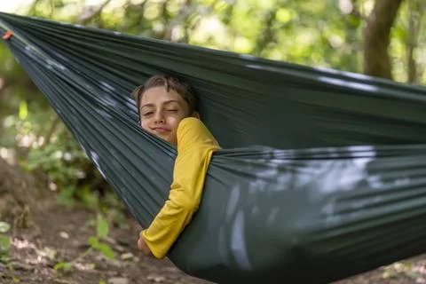 Relaxing on Hammock Stock Photos
