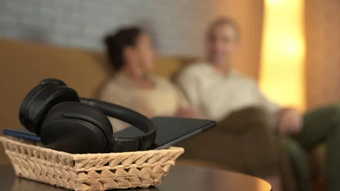 Relaxing at home without gadgets Stock Footage 344164366