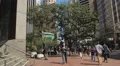 Relaxing in McKesson Plaza in San Francisco 4k or 4k+ Resolution
