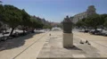 Relaxing near the Statue of Almeida Garrett in front of the city hall of Porto 4k or 4k+ Resolution