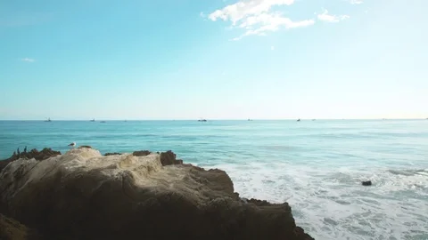 Relaxing ocean view Stock Footage 75791017