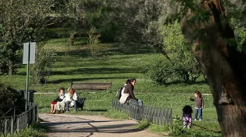 Relaxing at park Stock Footage 11134736