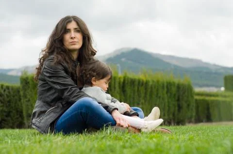Relaxing at park Stock Photos