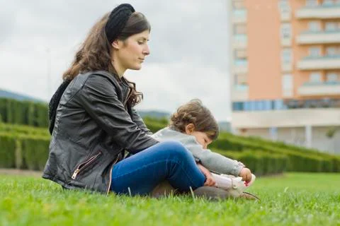 Relaxing at park Stock Photos