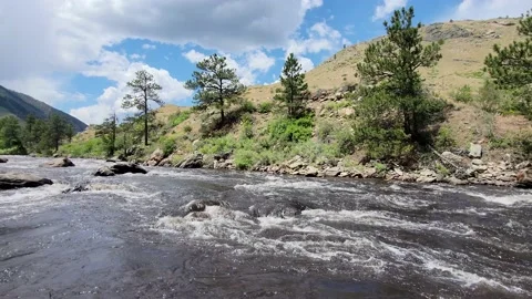 Relaxing Poudre River Video stock 156718552