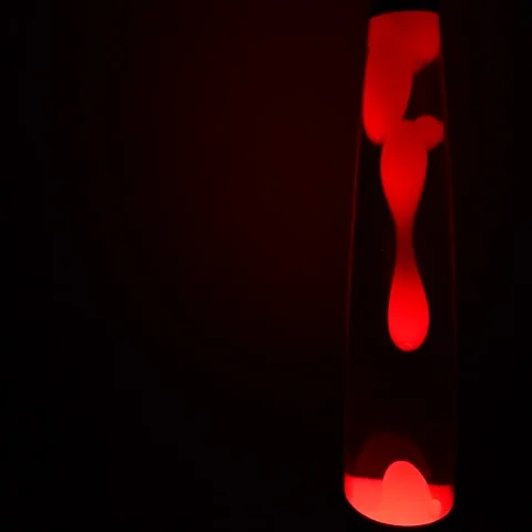 Relaxing red lava lamp Stock Footage